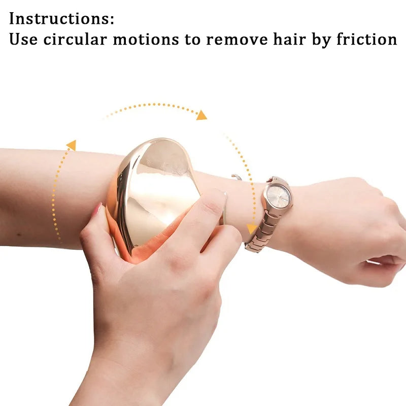 Crystal Hair Removal Eraser – Painless Glass Epilator, Easy-Clean & Reusable Depilation Tool for Smooth Skin