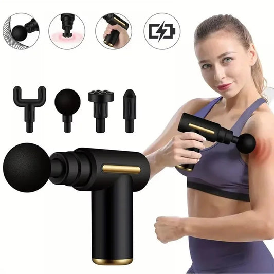 Portable Fascia Gun 2025 Deep Tissue Massage Machine – Lightweight Rechargeable Body Massager for Pain Relief Relaxation