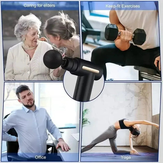 Portable Fascia Gun 2025 Deep Tissue Massage Machine – Lightweight Rechargeable Body Massager for Pain Relief Relaxation